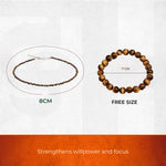 Ultimate Protection Duo: Tiger’s Eye Grounding Anklet & Shielding Bracelet - view 3