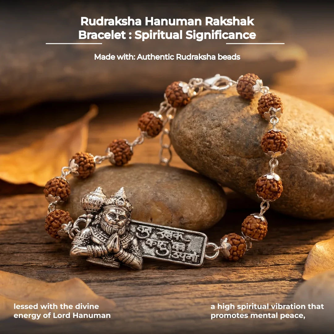 Rudraksha Hanuman Rakshak Bracelet - view 9
