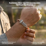 Rudraksha Silver Cap Mahakal Bracelet - view 13