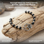 Karungali Silver Cap Trishul Damroo Bracelet - view 13