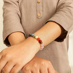 Rose Quartz 7 Chakra Bracelet