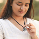Karungali Malai with Murugan Face Pendant - view 4