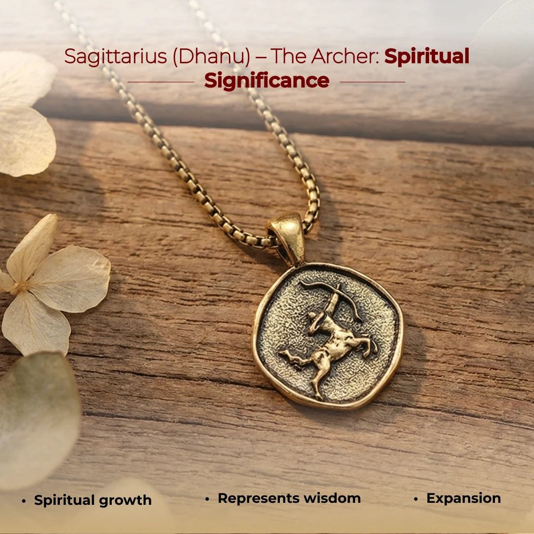 Sagittarius (Dhanu) Rashi Pendant - view 2