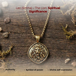 Leo (Singh) Rashi Pendant - view 6