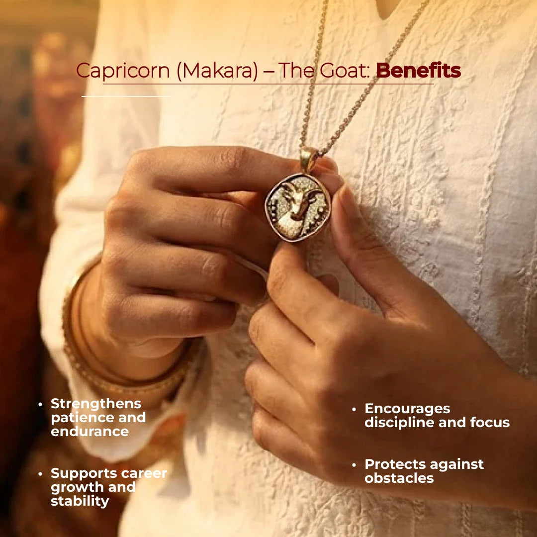 Capricorn (Makar) Rashi Pendant - view 10