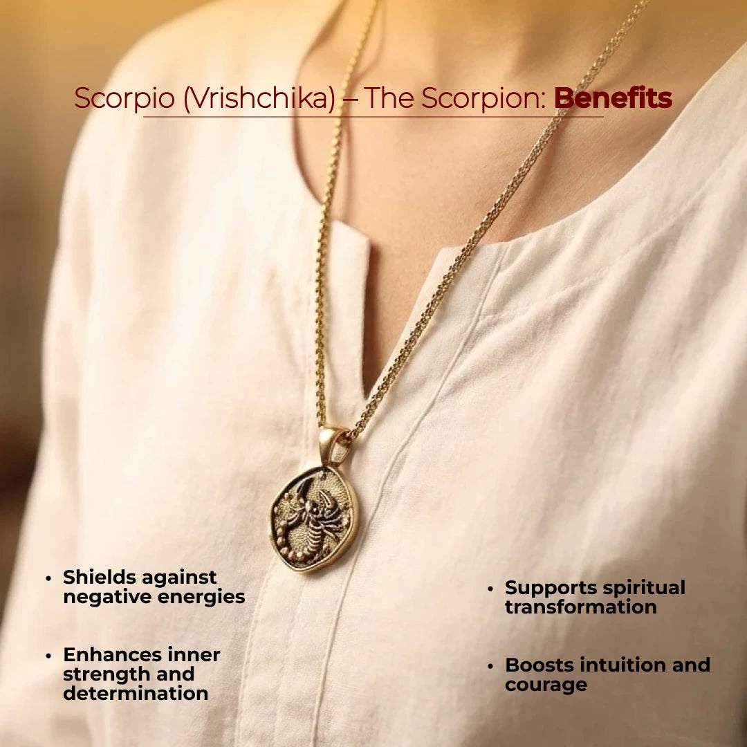 Scorpio (Vrishayik) Rashi Pendant - view 2