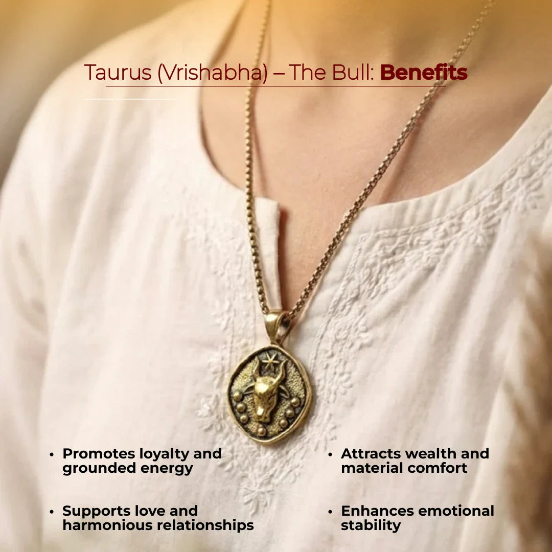 Taurus (Vrishabha) Rashi Pendant - view 19