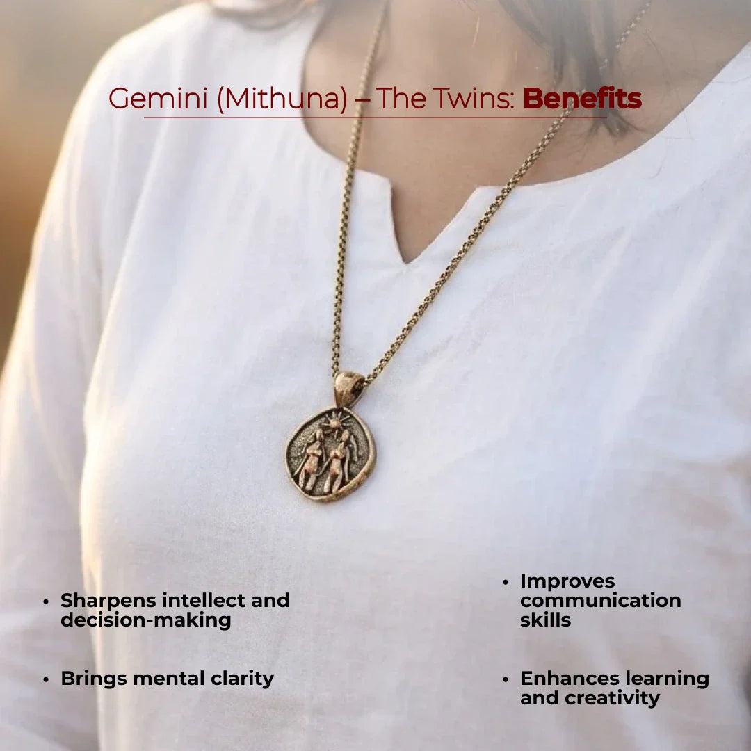 Gemini (Mithun) Rashi Pendant - view 19