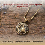 Aquarius (Kumbh) Rashi Pendant - view 3