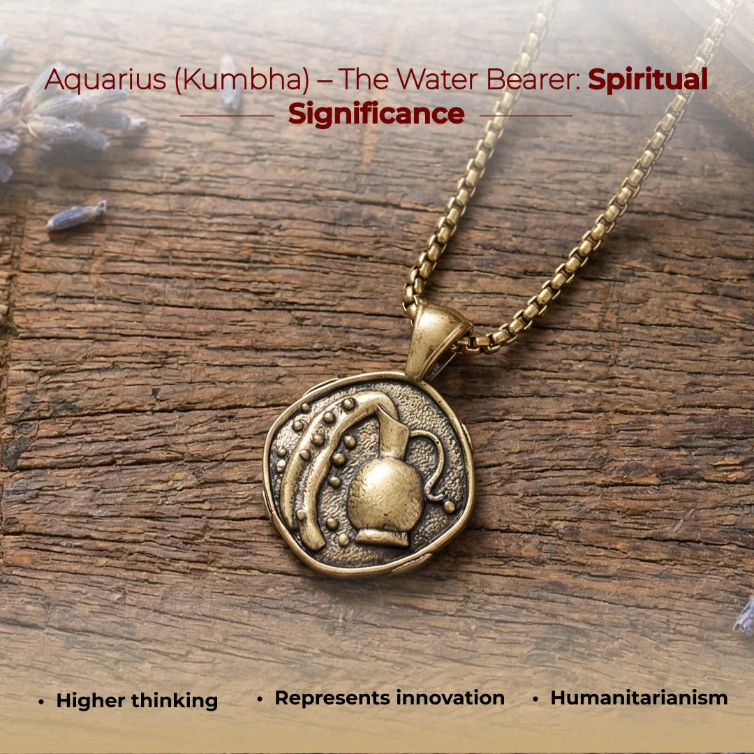 Aquarius (Kumbh) Rashi Pendant - view 10