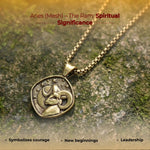 Aries (Mesh) Rashi Pendant - view 2