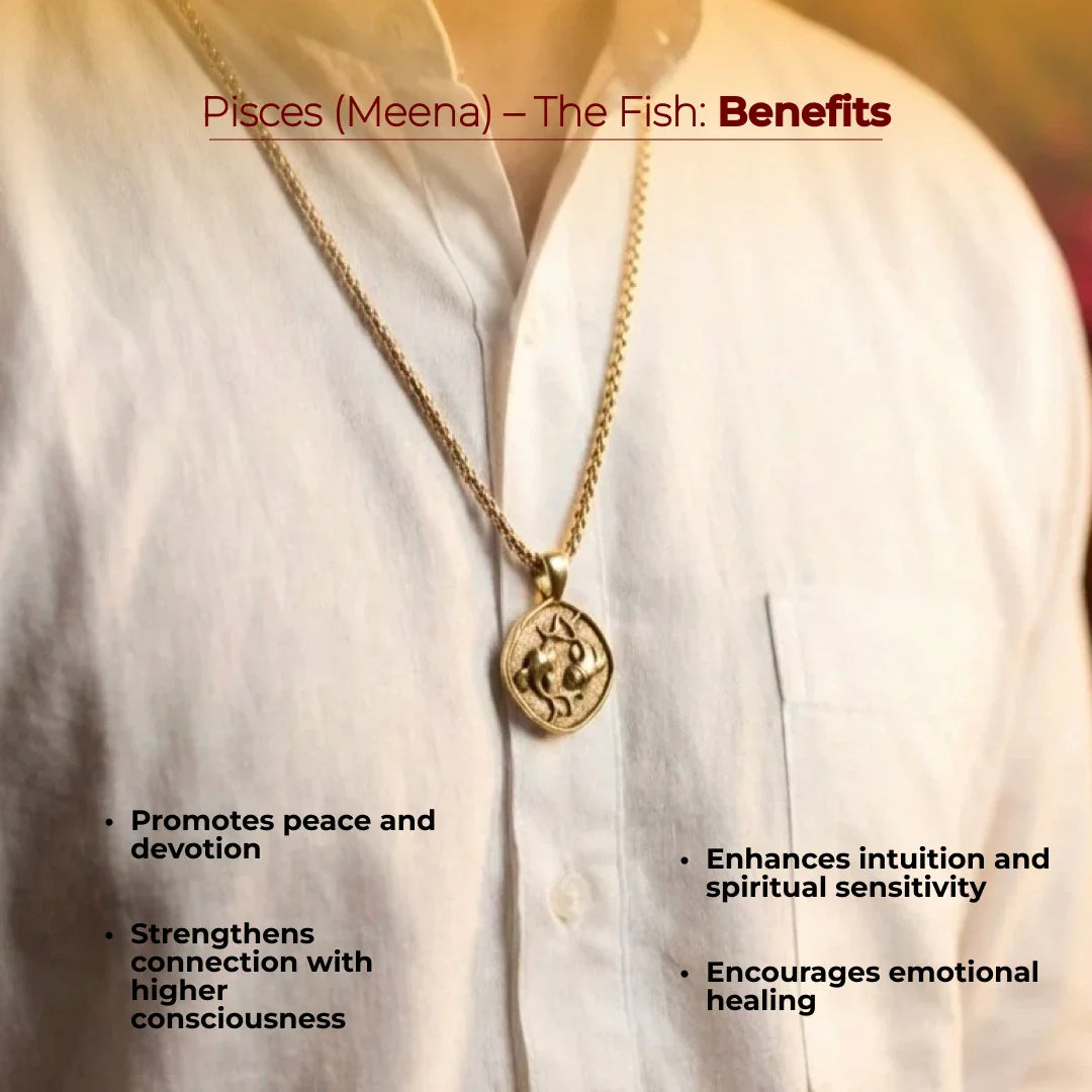Pisces (Meen) Rashi Pendant - view 18