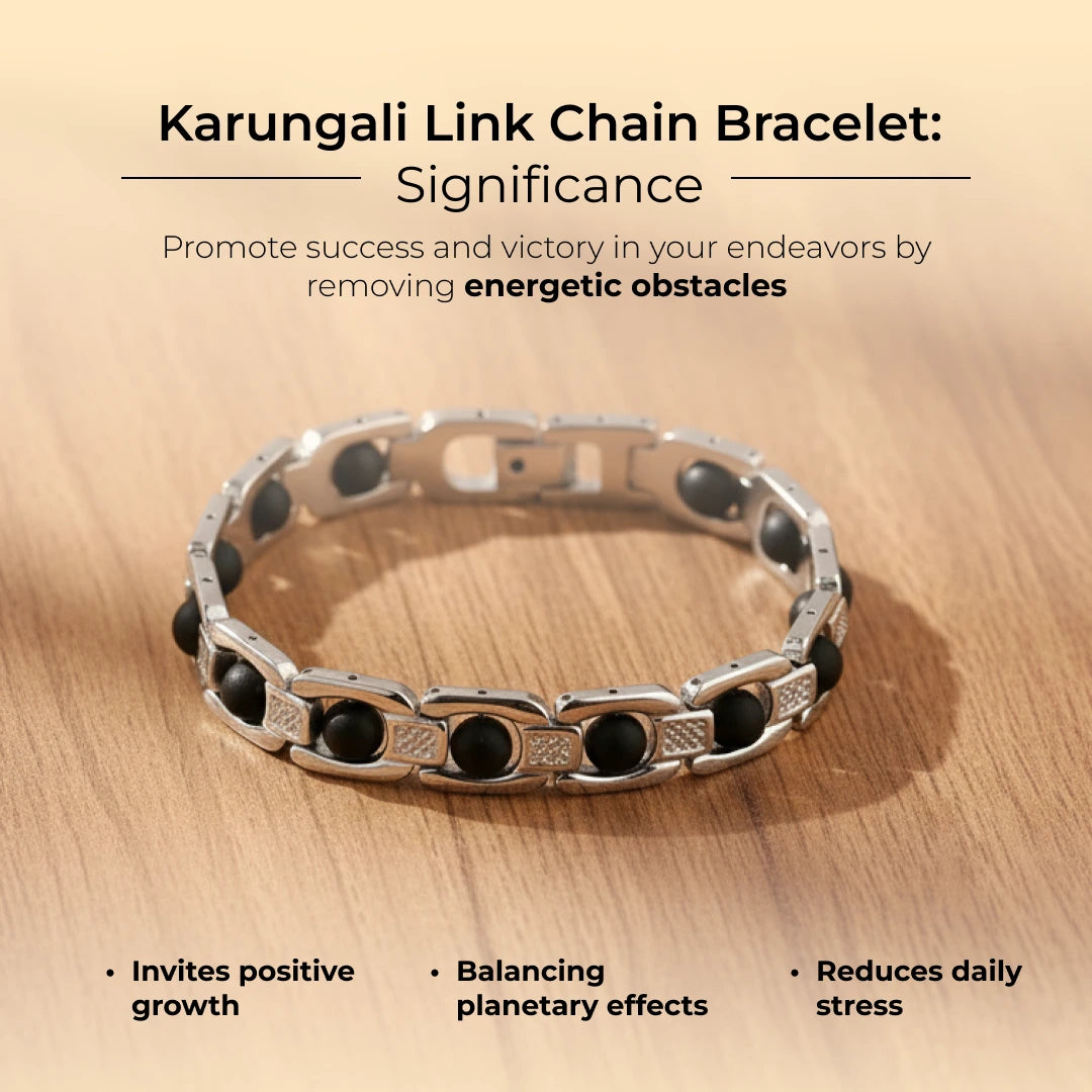 Karungali Link Chain Bracelet - view 2