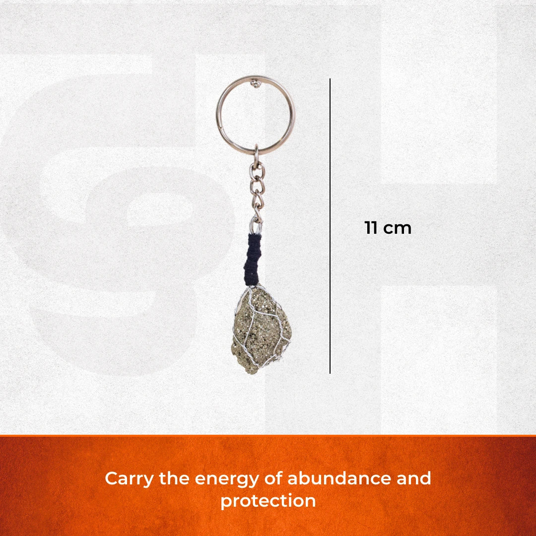 Pyrite Key Chain & Bag Charm - view 6
