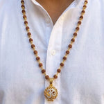 Rudraksha Mala with 9 Mukhi Rudraksha - view 5