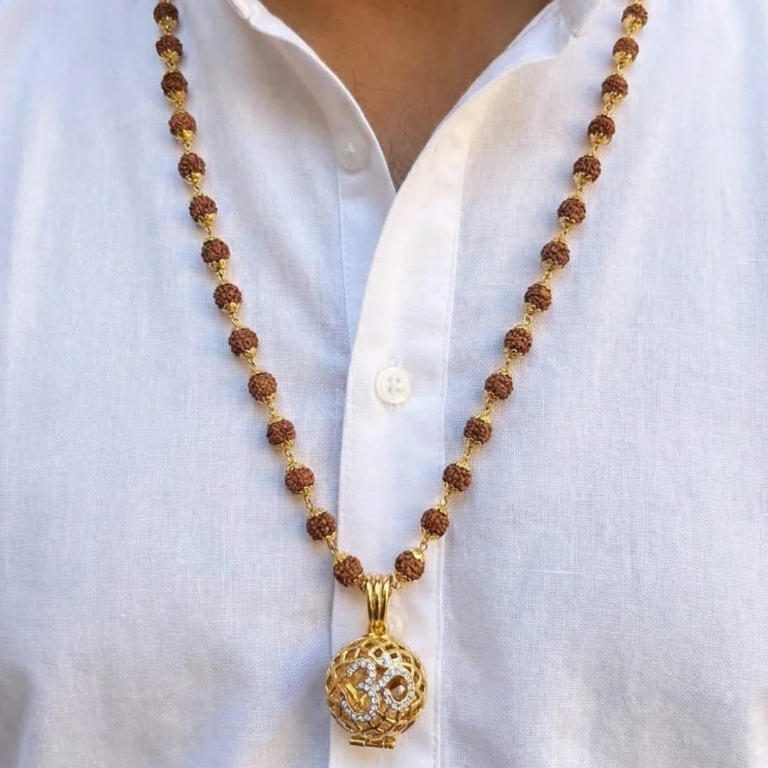 Rudraksha Mala with 9 Mukhi Rudraksha - view 14