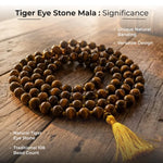Tiger Eye Stone Mala 108 Beads - view 10