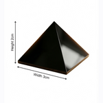 Protective Black Obsidian Pyramid - view 2