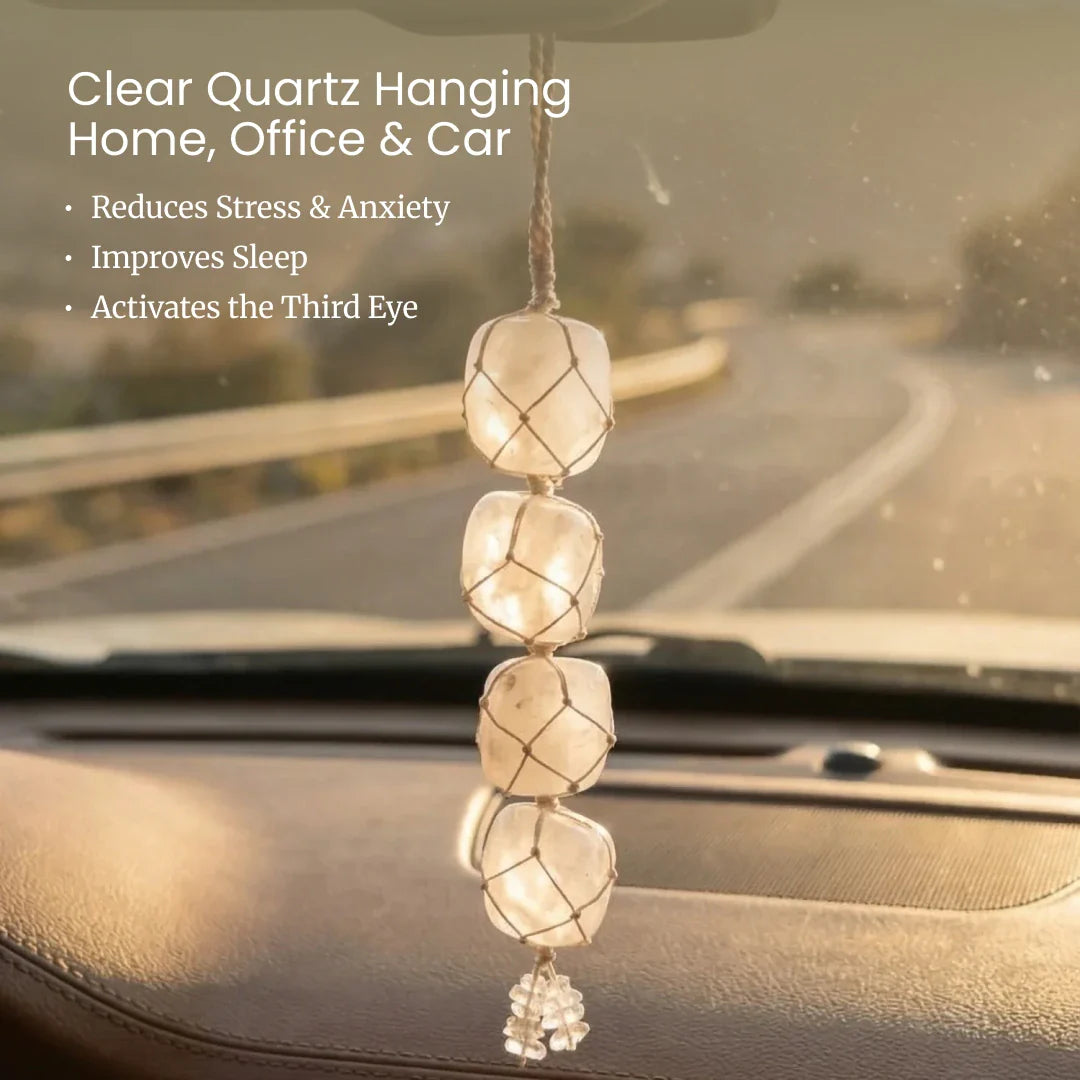 Clear Quartz Hanging Home, Office & Car - view 11