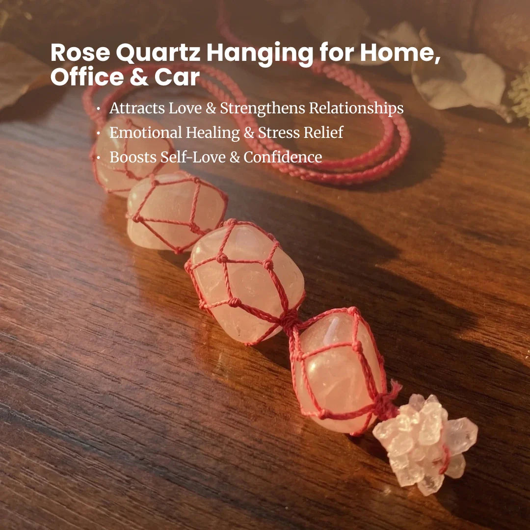 Rose Quartz Hanging for Home, Office & Car - view 11