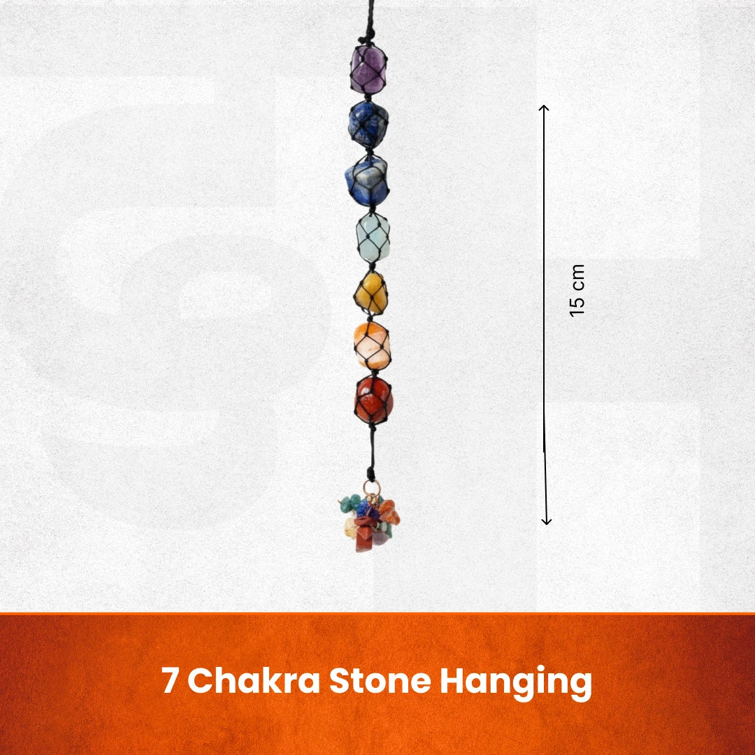 7 Chakra Stone Hanging for Home, Office & Car
