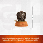 Natural Pyrite Ganesha Idol - view 9