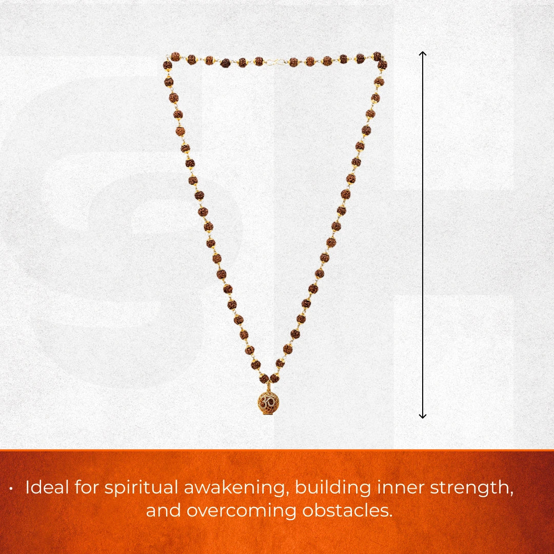 Rudraksha Mala with 9 Mukhi Rudraksha - view 15