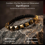 Golden Pyrite Pyramid Bracelet - view 10