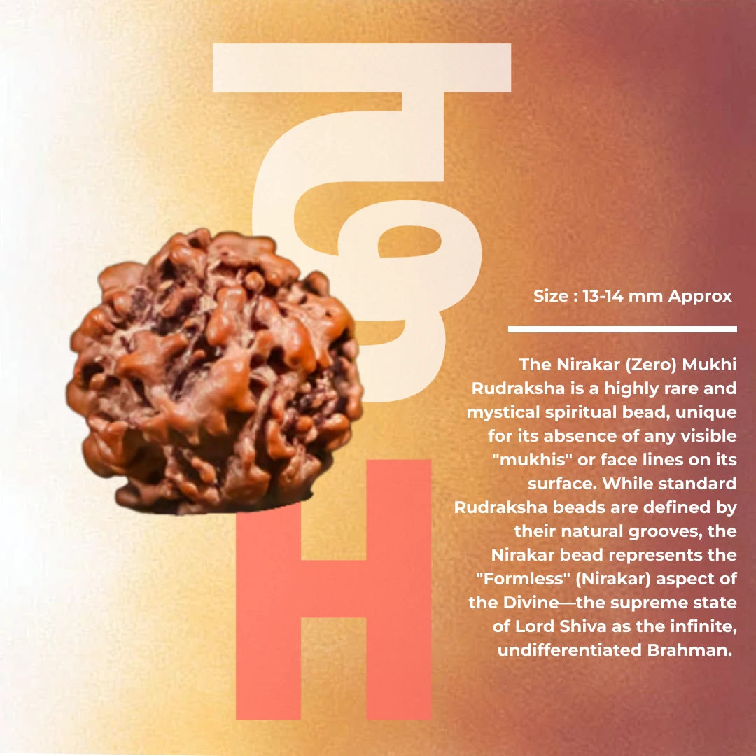 Nirakar (Zero) Mukhi Rudraksha