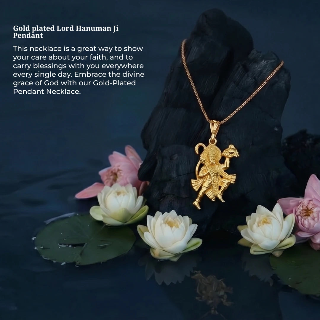 Oxidized Black Hanuman Chalisa Pendant - view 5