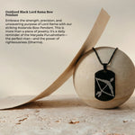 Oxidized Black Lord Rama Bow Pendant - view 5