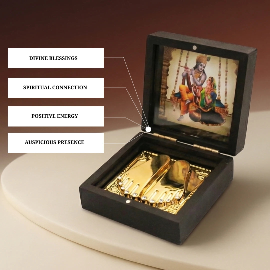 CHARAN PADUKA FOR LORD KRISHNA - view 4