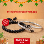 Premium Murugan Vel Kada | Spiritual Jewelry for Strength and Protection with FREE Karungali Bracelet