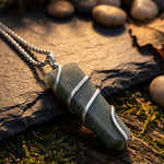Green Aventurine Stone Locket with Chain - view 4