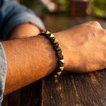 Golden Pyrite Pyramid Bracelet - view 8