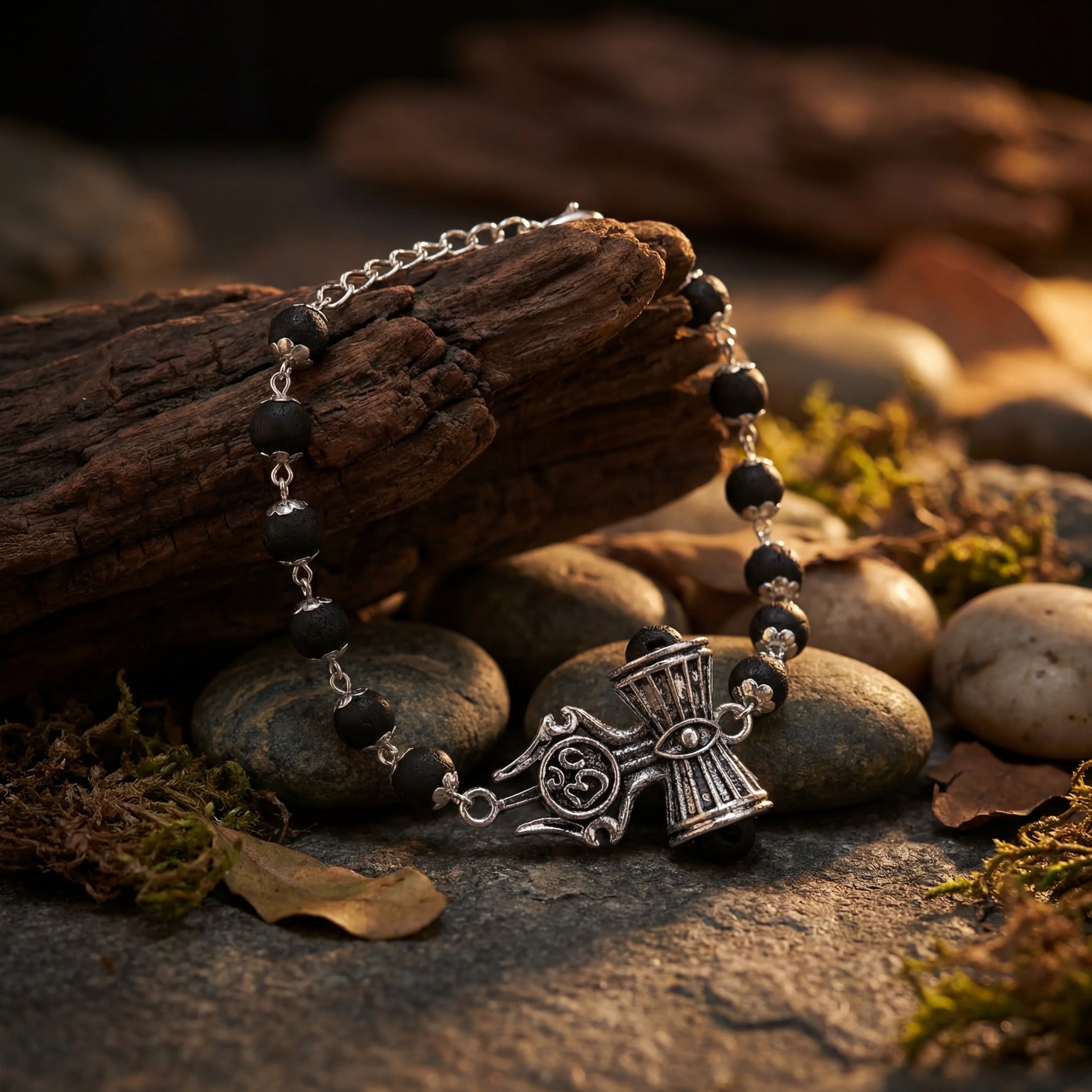 Karungali Trishul Damroo Bracelet - view 6