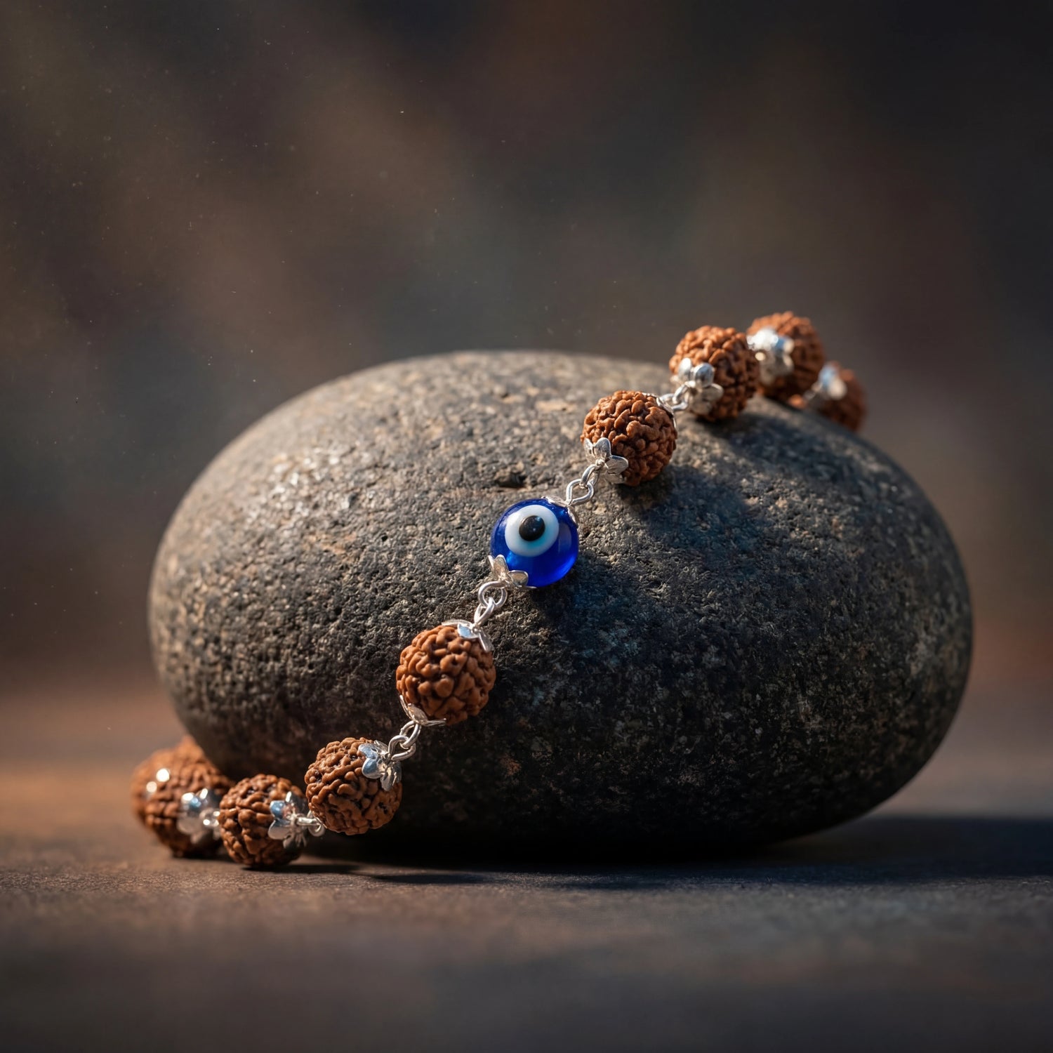 Evil Eye Rudraksha Bracelet