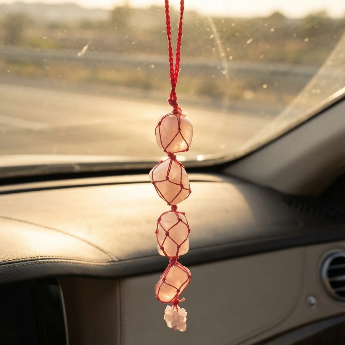 Rose Quartz Hanging for Home, Office & Car - view 7