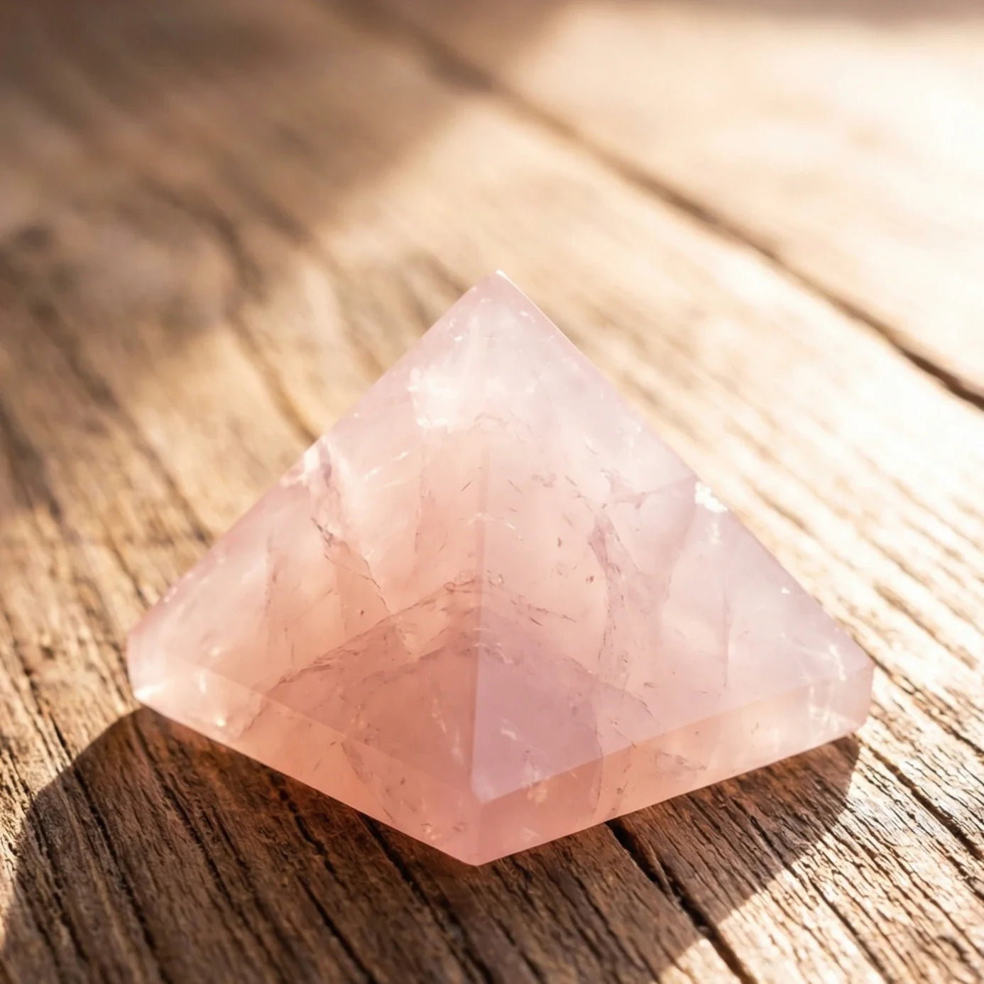 Rose Quartz Pyramid for Love & Harmony - view 5