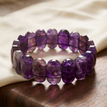 Amethyst Flat Beaded Bracelet - view 6