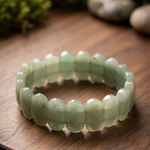 Green Aventurine Flat Beaded Bracelet - view 4