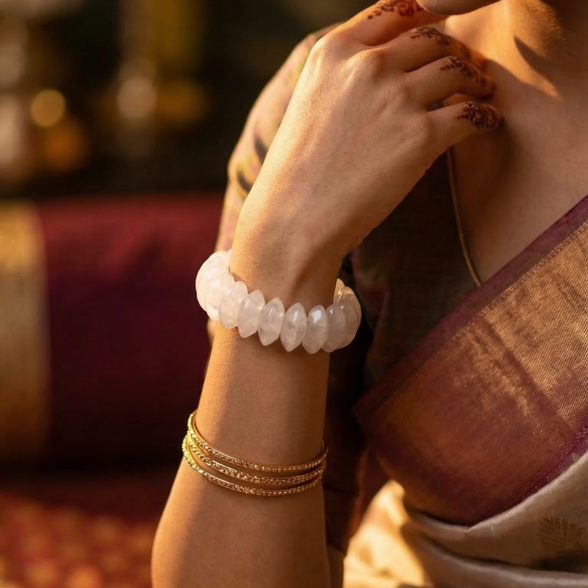Clear Quartz Oval Cut Bracelet - view 8