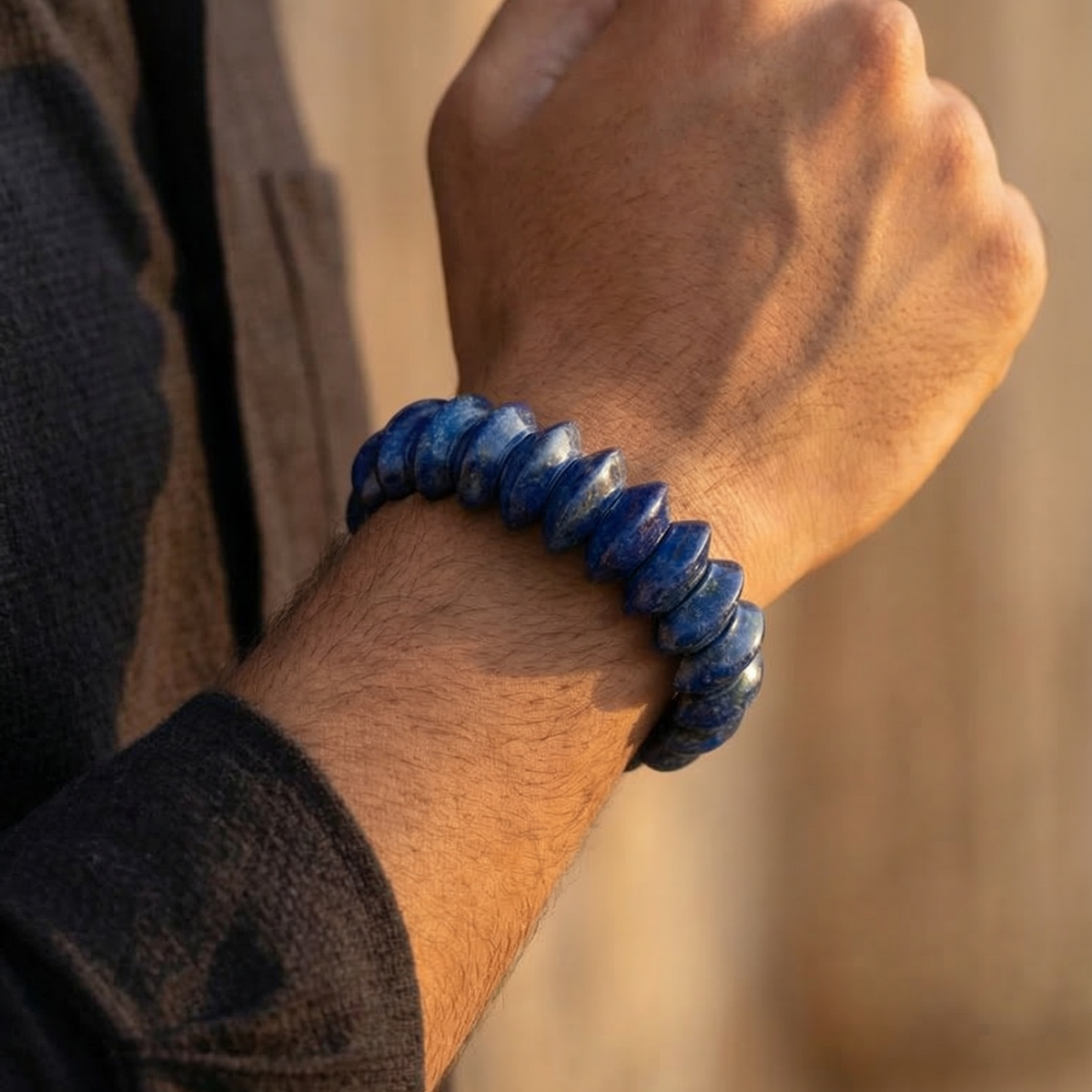 Lapis Lazuli Oval Cut Bracelet - view 7