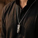 Rainbow Moonstone Stone Locket with Chain