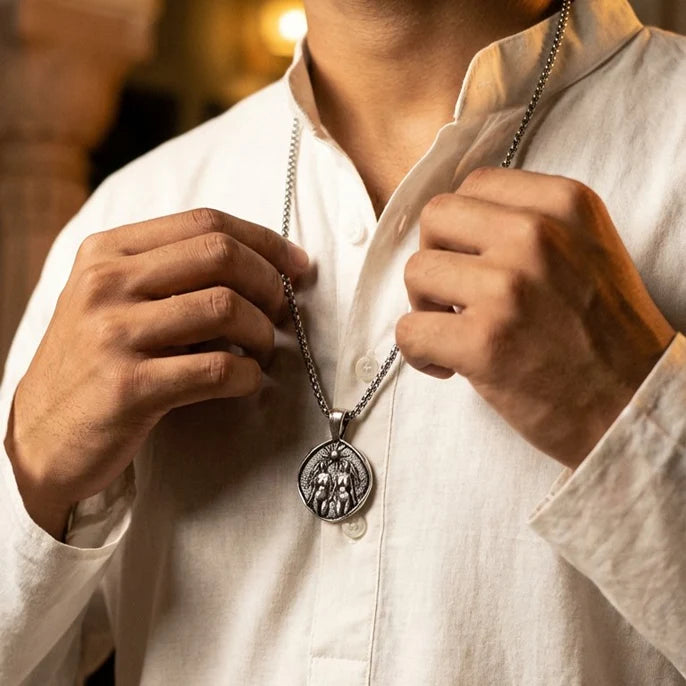 Gemini (Mithun) Rashi Pendant - view 13