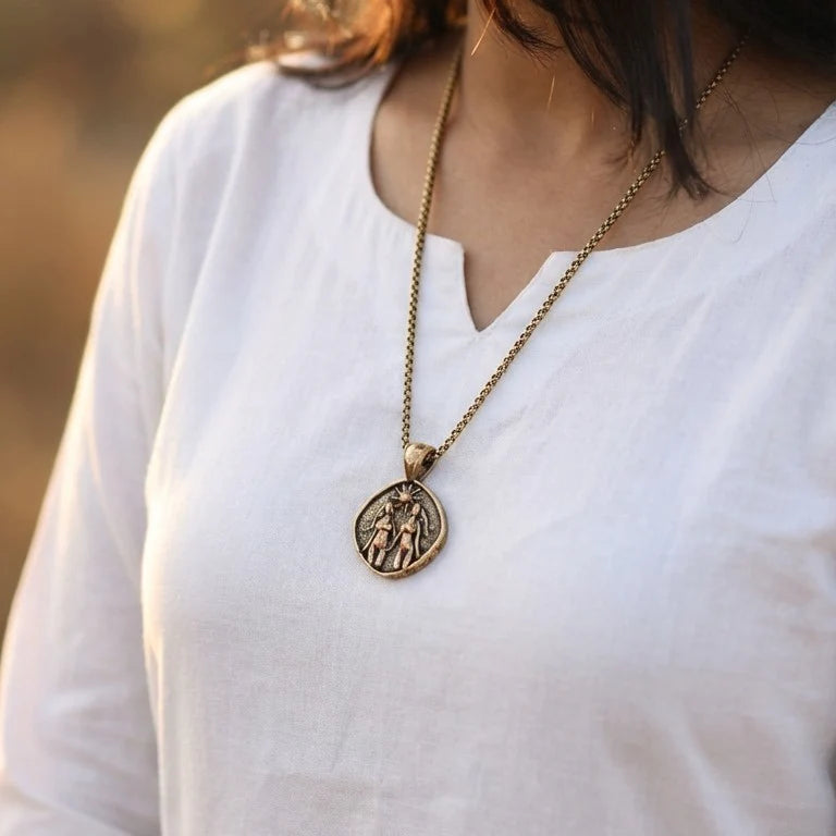 Gemini (Mithun) Rashi Pendant - view 14
