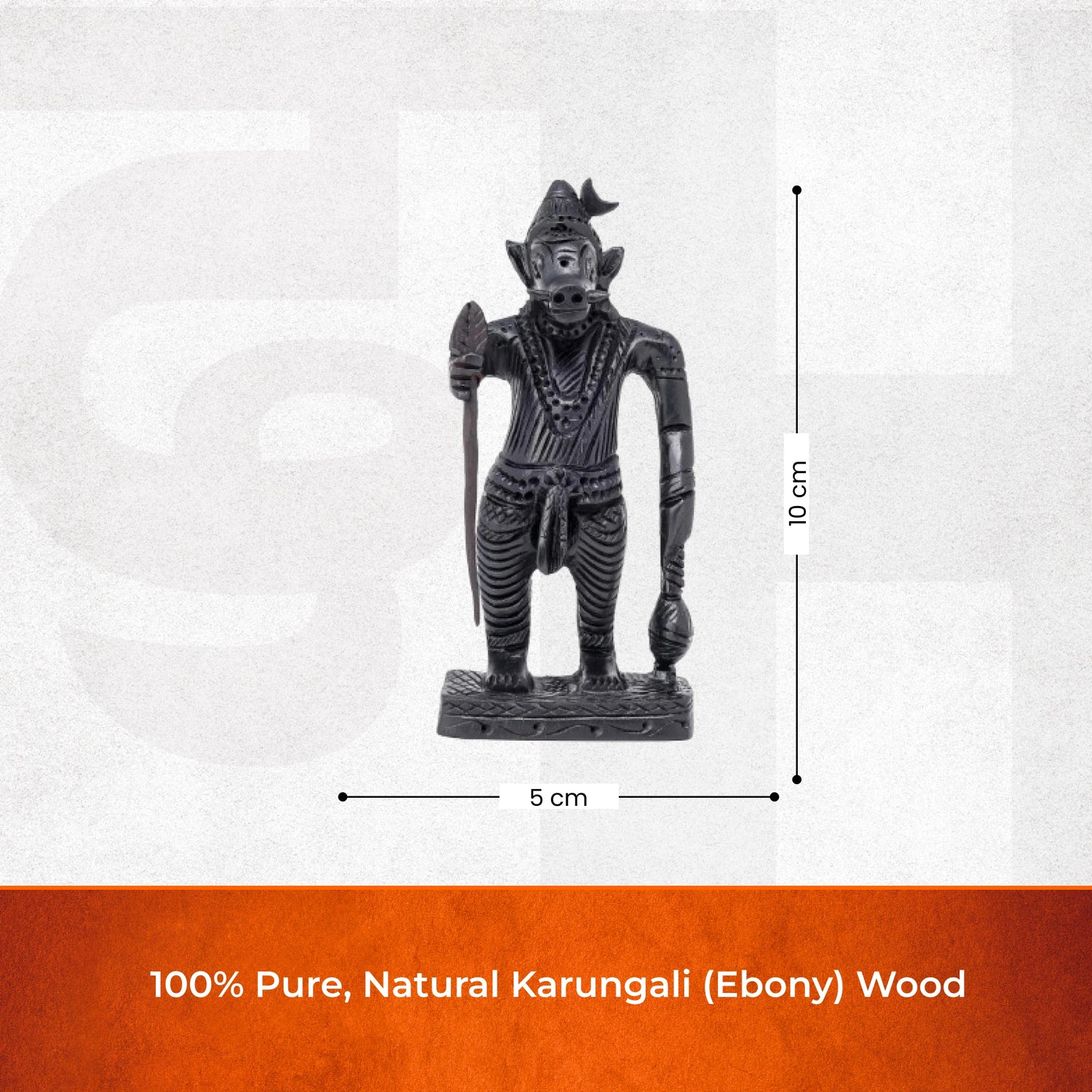 Divine Hindu Lord Varaha Swamy Karungali Idol – Ebony Wood