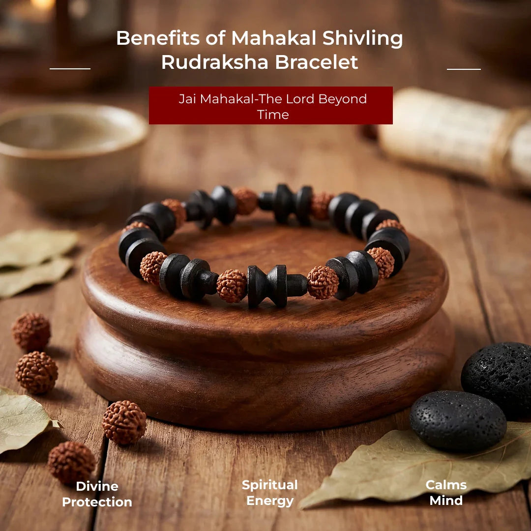 Mahakal Shivling Rudraksha Bracelet - view 9