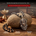 Karungali Mala with Hanuman Face - Silver - view 9