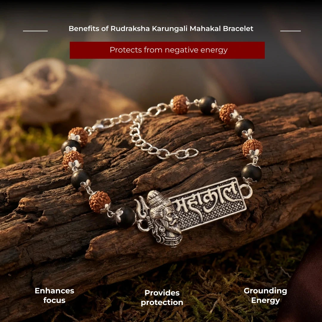 Rudraksha Karungali Mahakal Bracelet - view 4